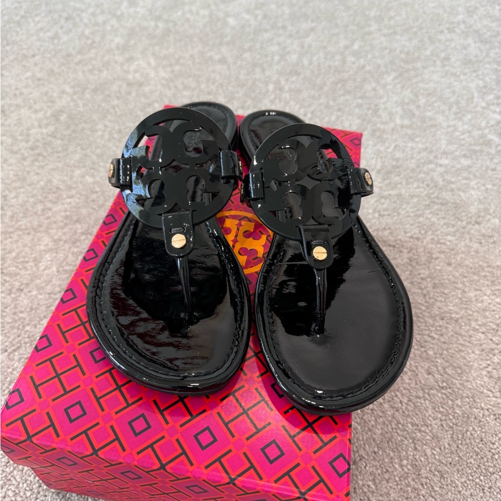 Tory Burch sandal miller patent leather size 9